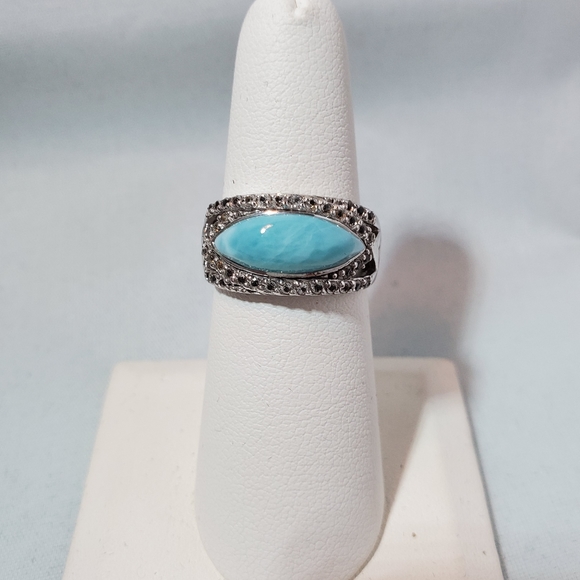 Jewelry - Larimar stone silver ring